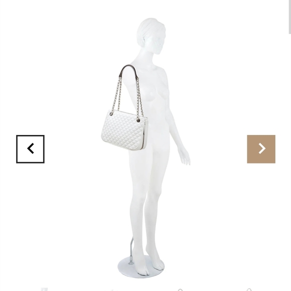 INC International Concepts Deliz Chain Shoulder Bag White NWT! - Picture 4 of 13